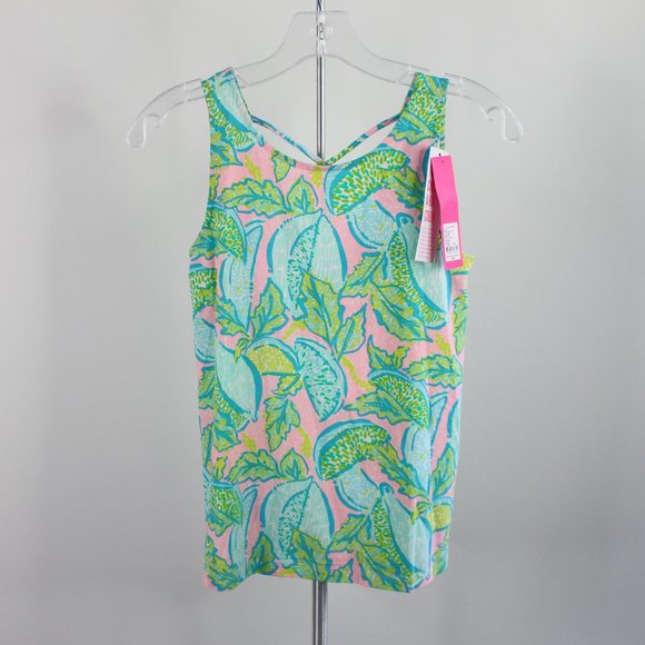 Lilly Pulitzer Kristin Vitamin Sea Urchin Top NWT - Picture 7 of 7